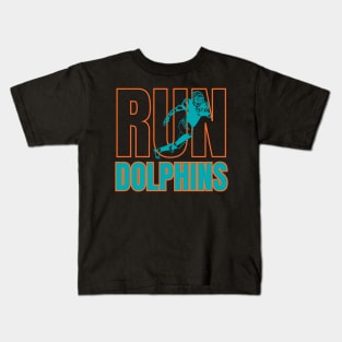 Miami Dolphins Football Team Fan Kids T-Shirt